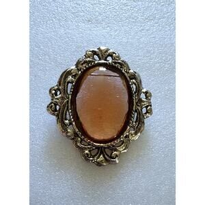 Vintage Metal Brooch w/ Pink Brooch Victorian Jewelry from Nordstrom